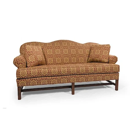 High Back Sofa with Rolled Arms